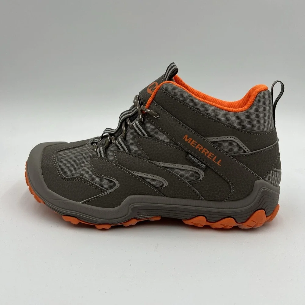 MERRELL‎ Unisex Child Chameleon 7 Hiking Waterproof Shoe Gunsmoke/Ora 4.5 NIB